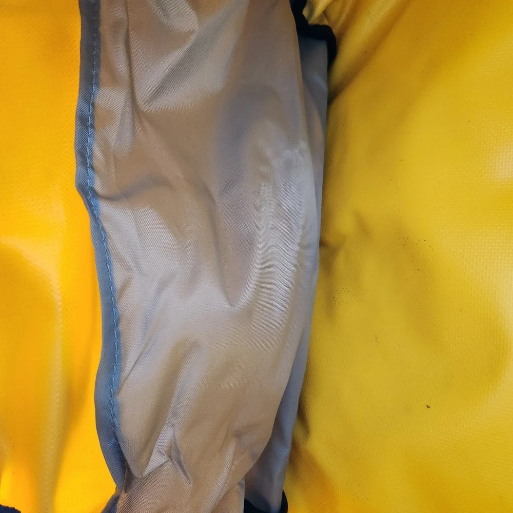 VTG Henri Lloyd Yellow Waterproof Sailing Storm Barrel Duffel Bag 85L Gorpcore